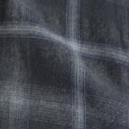 BRUSHED RAYON CHECK OPEN/C SH #021 GREY CHECK [17052 50062]