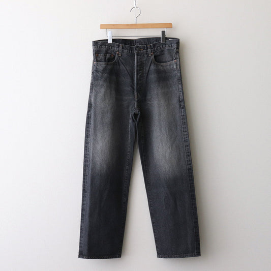 Pantalon en denim 13,5 oz étroit #USED-SulphurBlack [bROOTS24F10USD]