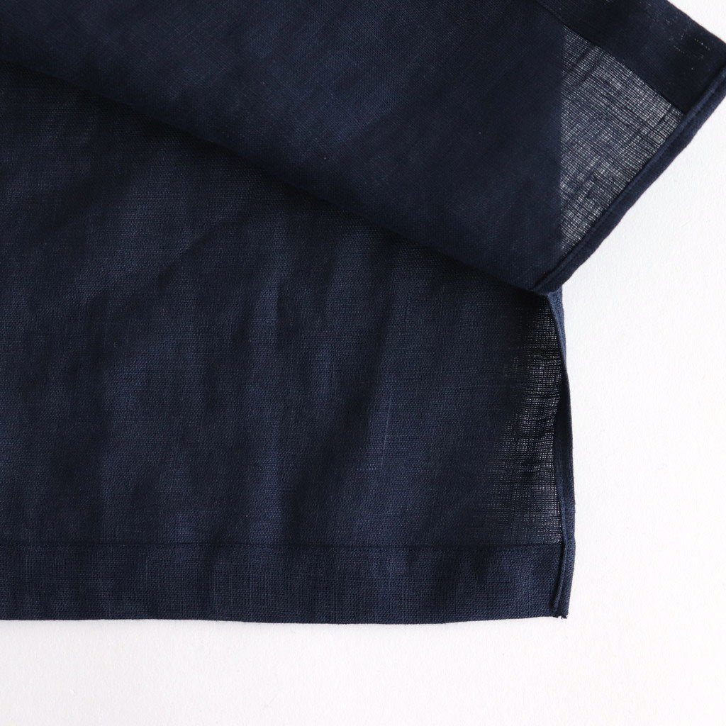 NEW OPEN COLLAR S/S SHIRT #NAVY [A25B05SH01B]