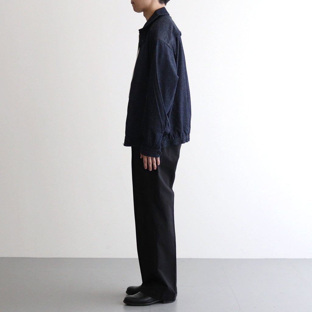 FRONT TUCK ARMY TROUSER #ONYX [251OJ-PT08]