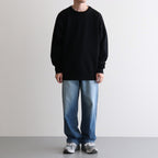 32G SMOOTH WOOL CLASSIC CREW NECK #BLACK [BN-25FM-020]