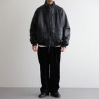 HIGH NECK BLOUSON #BLACK [SH-68-C-SHEEP-4]