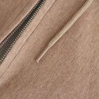 Thin-Sweat Hoodie Zip #HeatherBeige [bROOTS25S24S26]