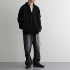 Co/Silk Nep Harf-Zip P/O #Black [BHS25S037S26]