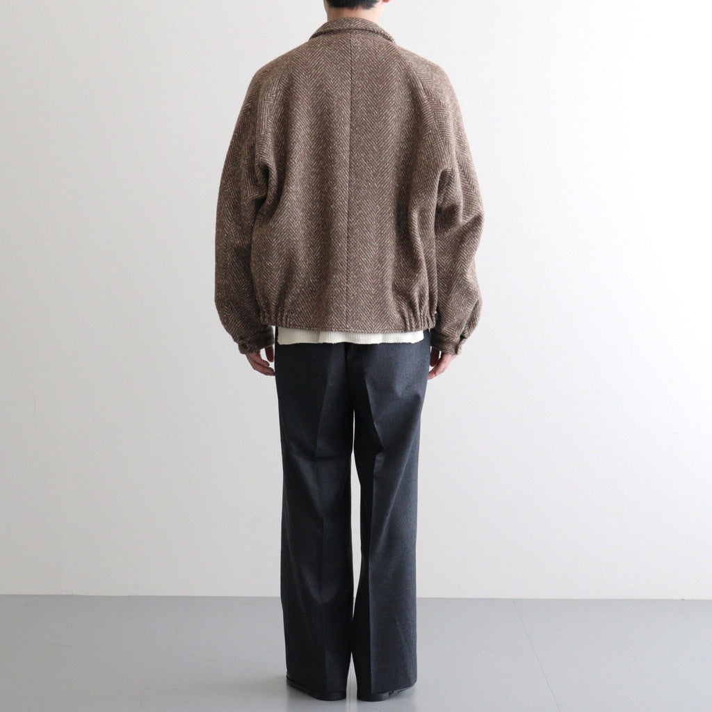 ROUND-COLLAR MOTORING JACKET #WHEAT [252OJ-JK04]