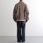 ROUND-COLLAR MOTORING JACKET #WHEAT [252OJ-JK04]