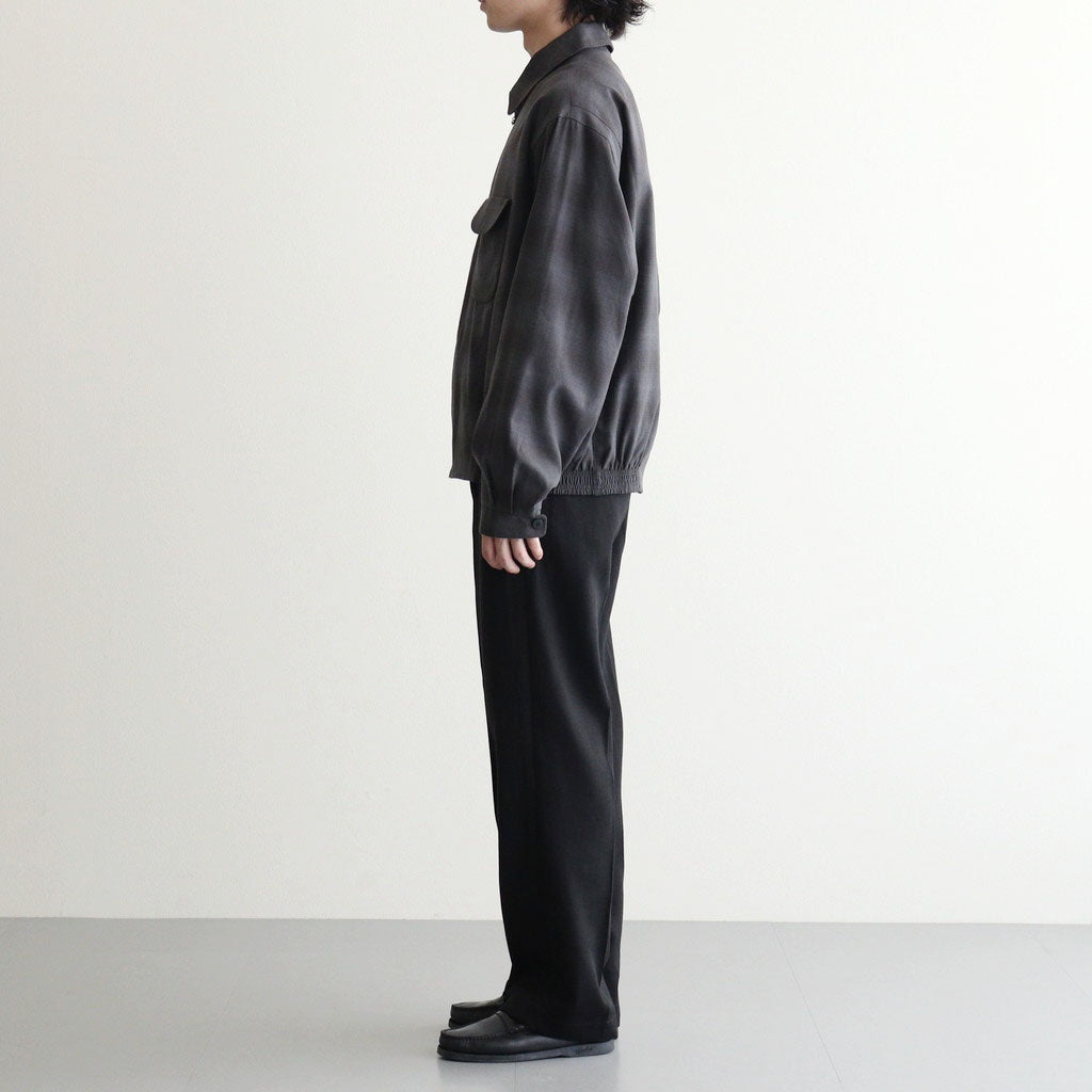 PLEATED-POCKET RICKY JACKET #GRAPHITE PLAID [261OJ-JK07]