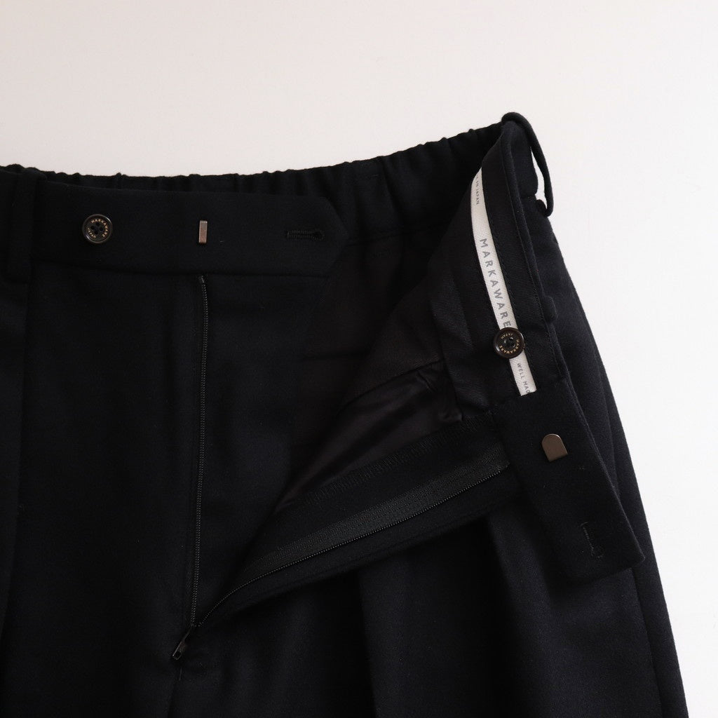 DOUBLE PLEATED TROUSERS #BLACK [A24C17PT02C]