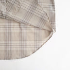 OPEN COLLAR L/S SHIRT #SAGE CHECK [M26A18SH01C]