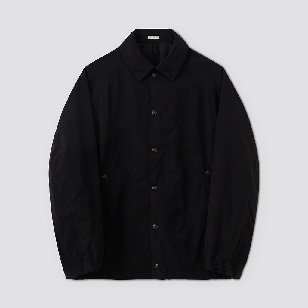 WAXED CLOTH FIELD COACH JACKET #INK BLACK [PMAW-OT04]