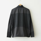 Light Merino Wool Half Zip Sweater #Charcoal Grey [6061-1202]