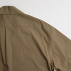 Chambray Open-Collar Shirt #OliveBeige [BHS25S021]