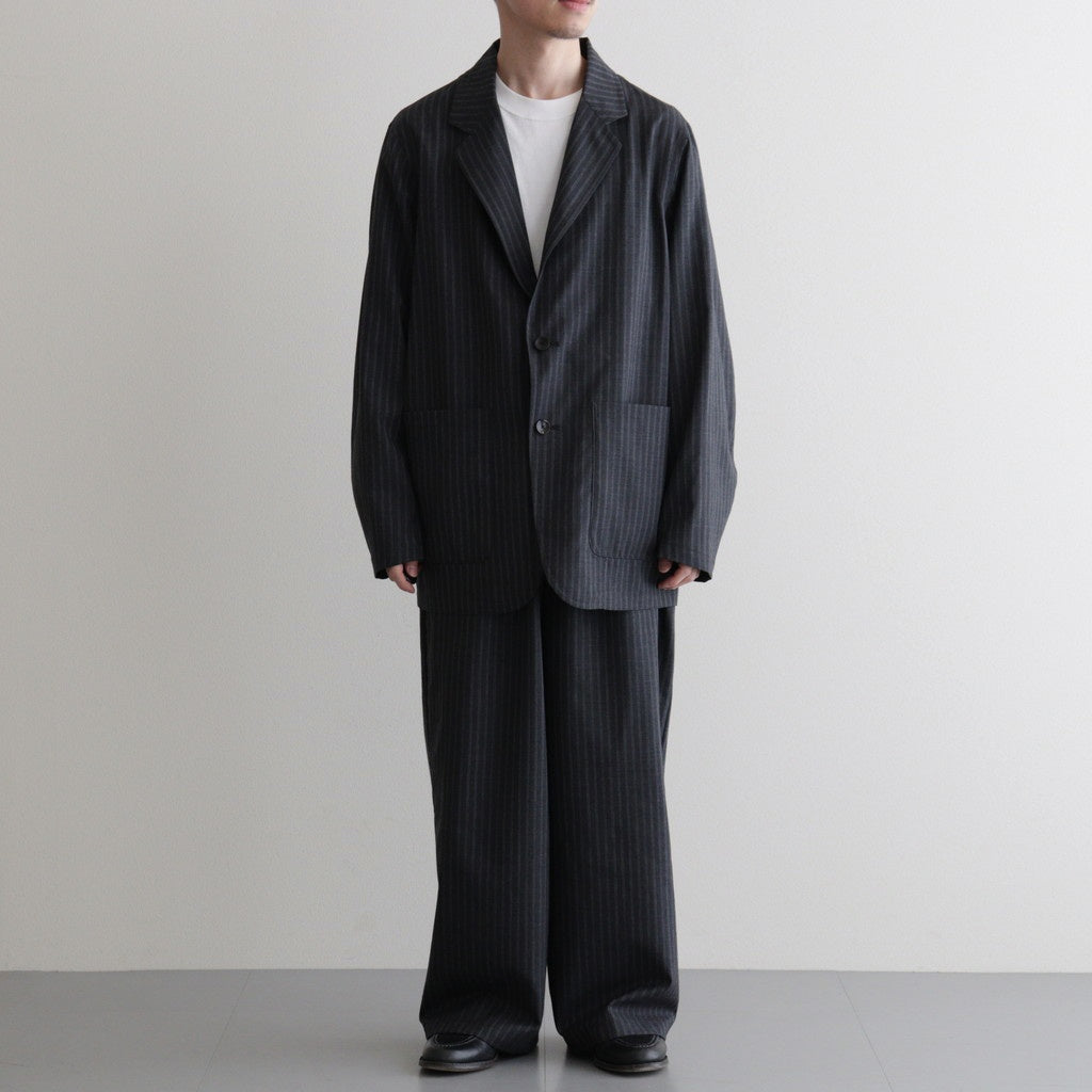 STROLL AROUND JACKET #GRAY STRIPE [M26A11JK01C]