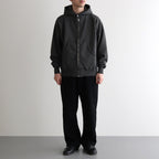 ATHLETIC FULL ZIP HOODIE #CARBON [PMAS-CL07]