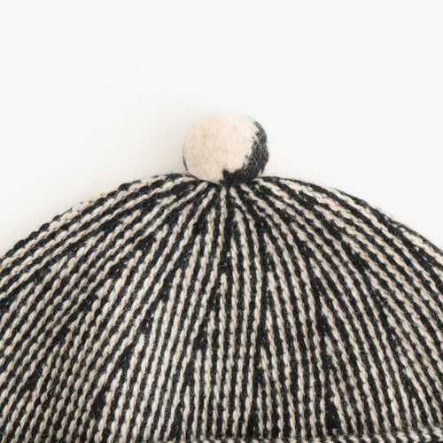 PAKISTANI KNIT CAP - BEDOUIN #EGGSHELL [Y01025]