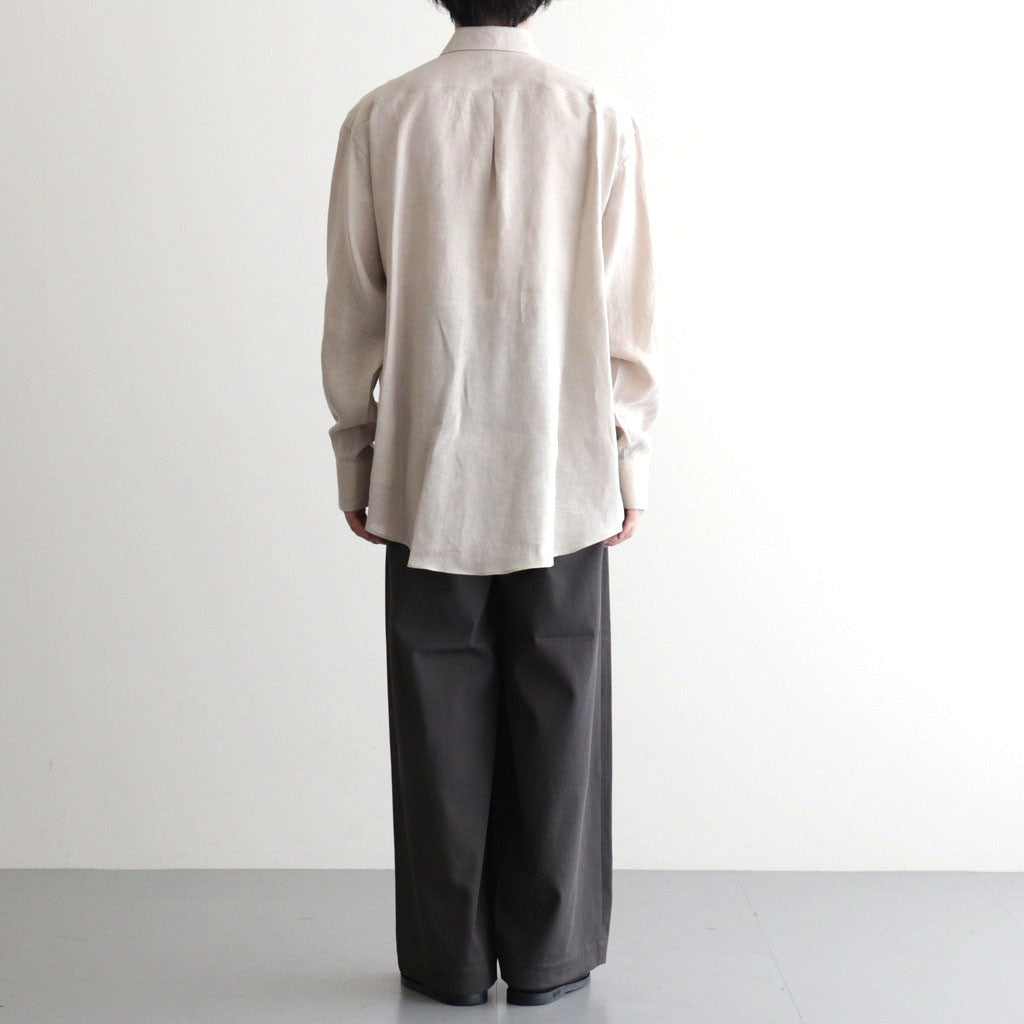 TRIPLE PLEATED EASY TROUSERS #CHARCOAL [A26A16PT02C]