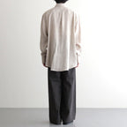 TRIPLE PLEATED EASY TROUSERS #CHARCOAL [A26A16PT02C]