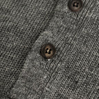 WASHED HIGH COUNT LINEN POLO #GRAY [BN-25SM-023]