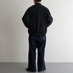 FADED VELVET SOUVENIR JACKET #GRAPHITE [242OJ-JK15]