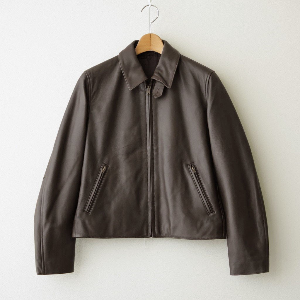 SHEEP AVIATOR LEATHER JACKET #052 DARK BROWN [16862 25023]
