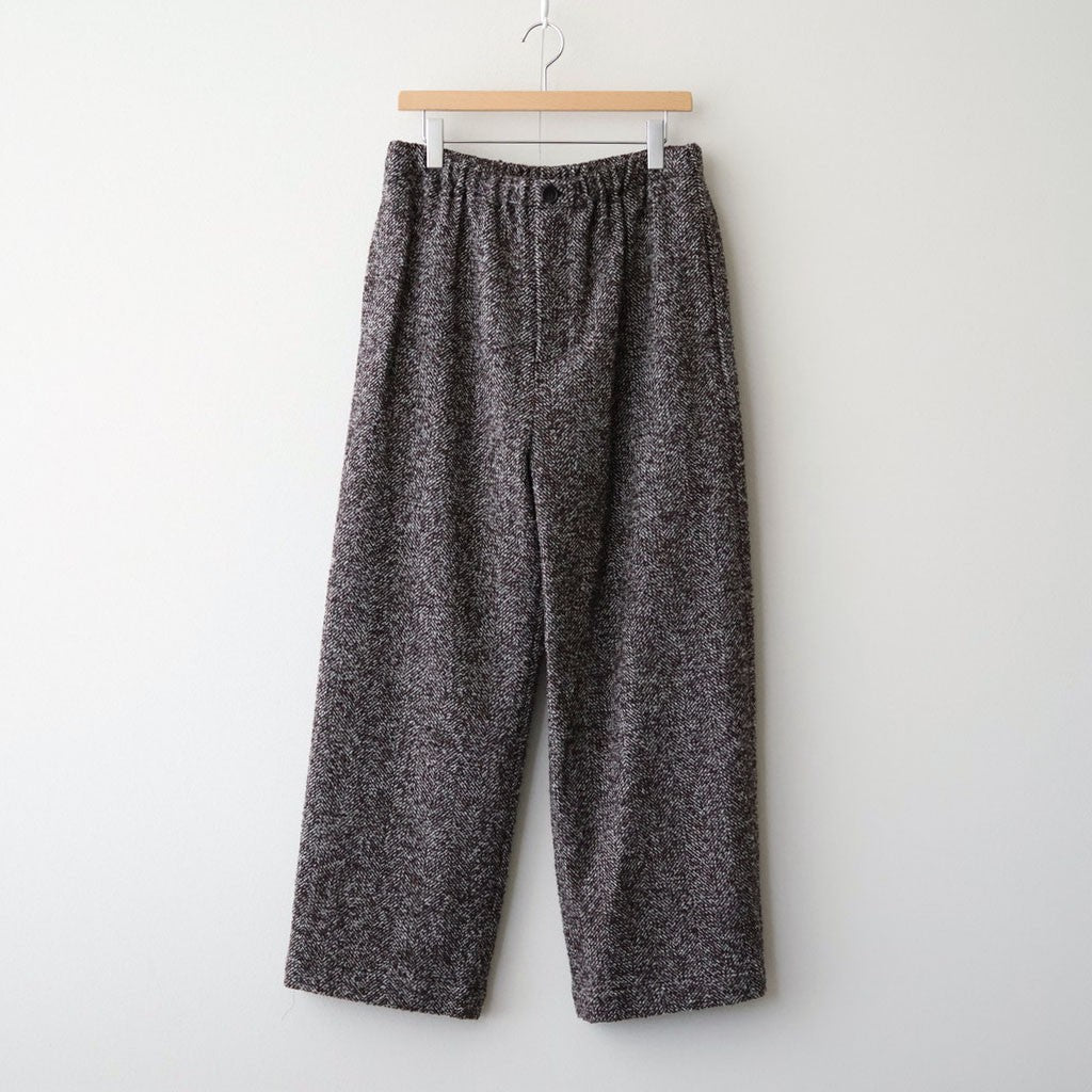 LOOP TWEED EASY WIDE PANTS #HERRINGBONE LOOP TWEED [26W-BIS-PT27H]