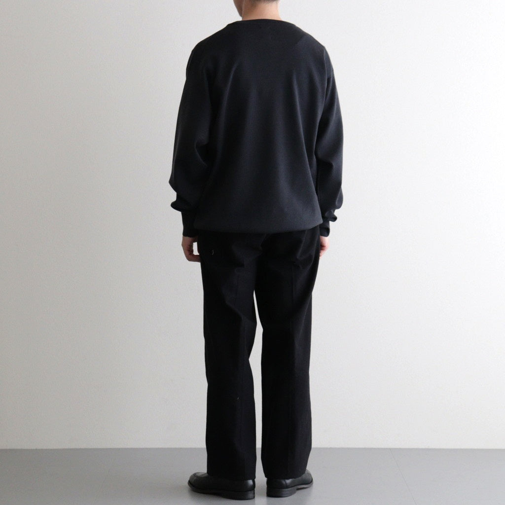 DOUBLE-PLEATED SMARTY TROUSER #ONYX [252OJ-PT08]