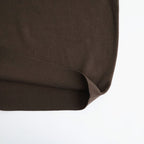 SUNSHINE CASHMERE CREW NECK #BROWN [BN-26FM-057]
