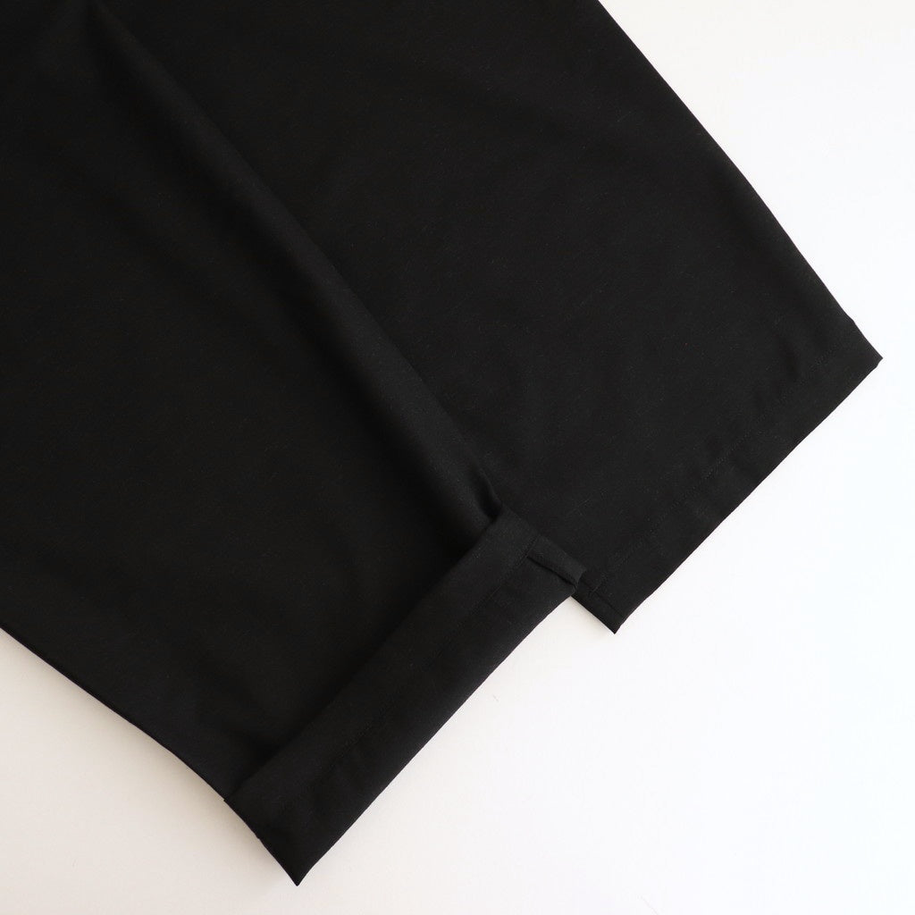 COCOON WIDE EASY PANTS #CHAMBRAY BLACK [M25A12PT01C]