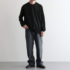 USED-FINISHED 13.5oz STRAIGHT DENIM #020 CHARCOAL [17062 40027]