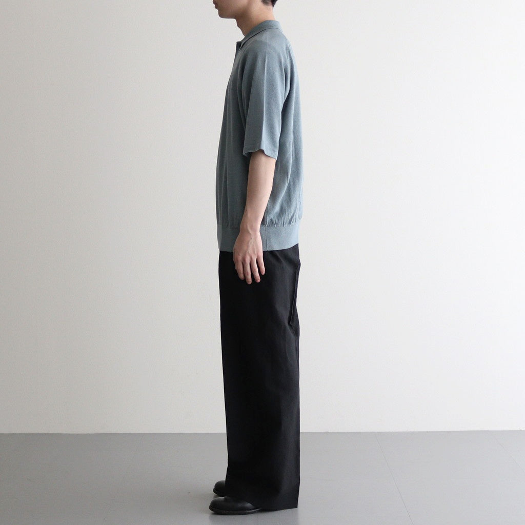 Washi Cotton Knit Polo Shirt #BLUE [NEP-SS2530M]