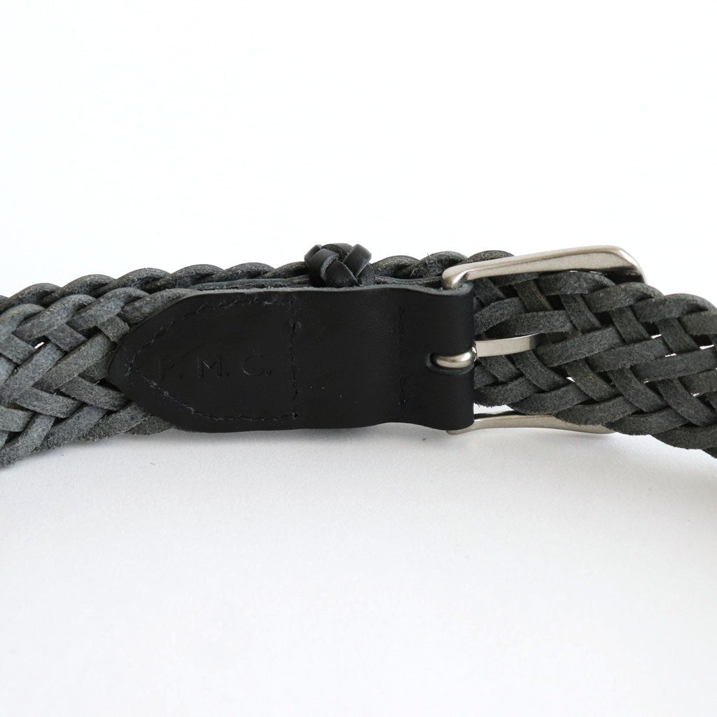 LEATHER MESH BELT #BLACK [PMAT-AC07]