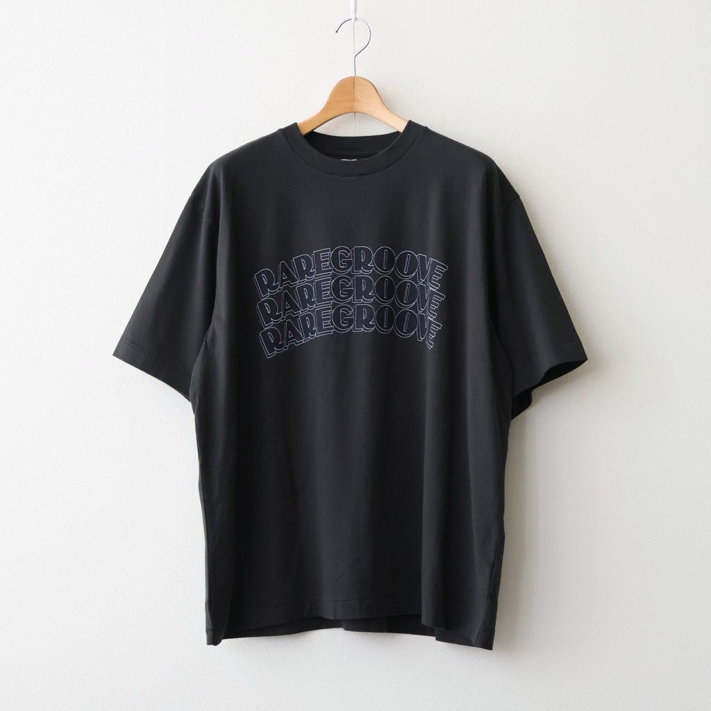 RAREGROOVE Print Tee WIDE #InkBlack×Black-PT [bROOTS25S34S26B]