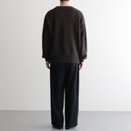 Yak Washi V-neck #Brown×Navy [NEP-AW2518UNI]