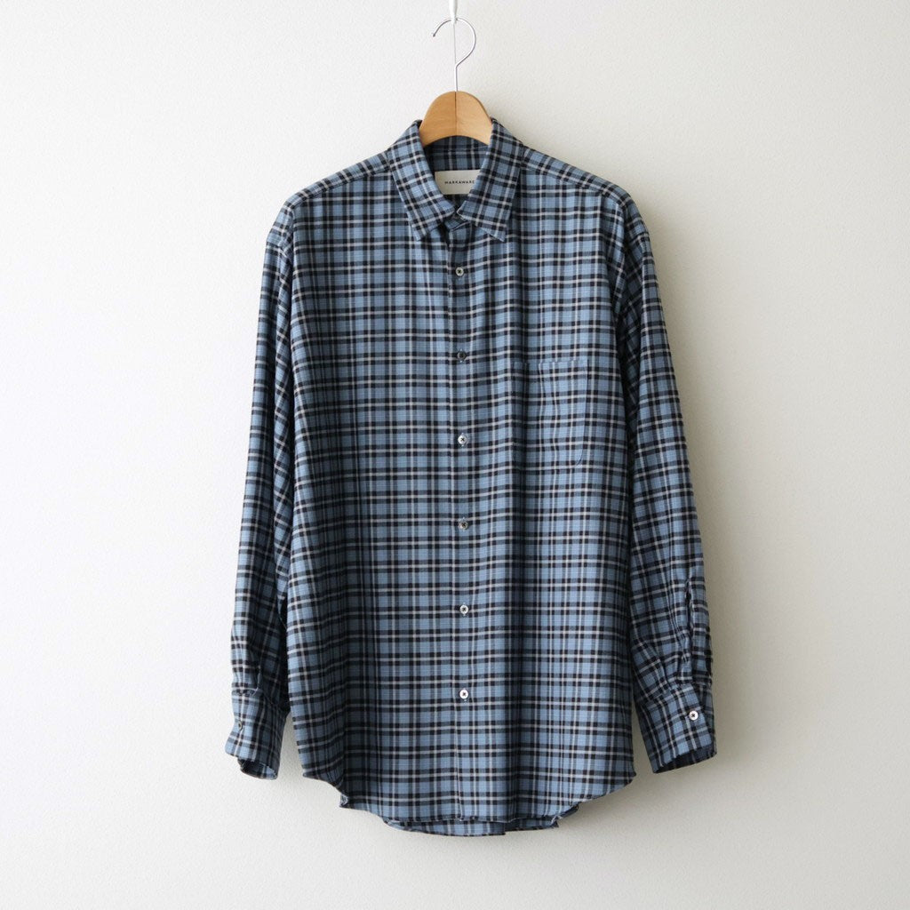 COMFORT FIT SHIRT #BLUE CHECK [A26C17SH02C]