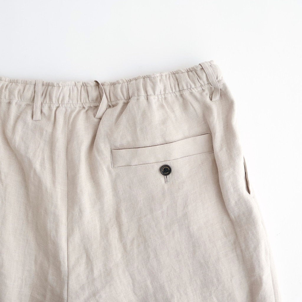 DOUBLE PLEATED EASY TROUSERS #TAUPE [A26A22PT02C]