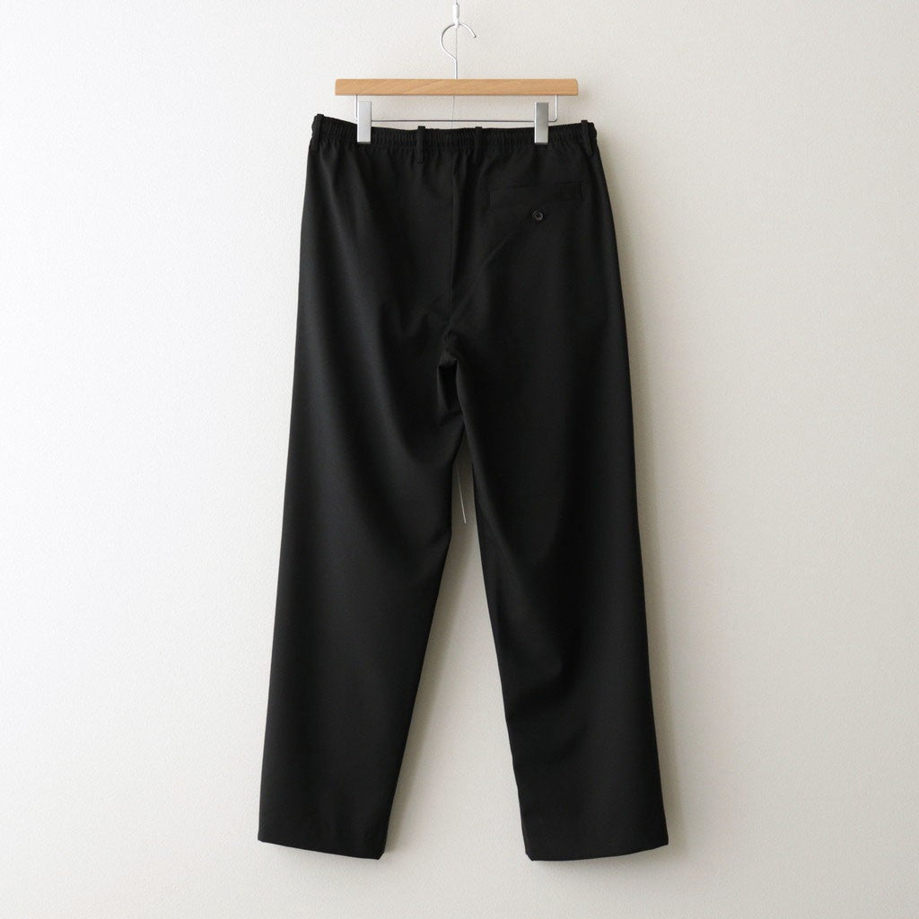 DOUBLE PLEATED EASY TROUSERS #BLACK [A26A15PT02C] - Diffusion 三重