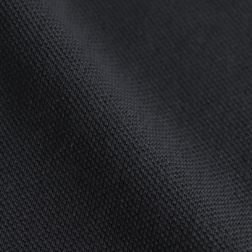 Moss Stitch Field Big Polo #Charcoal [N25SH091]