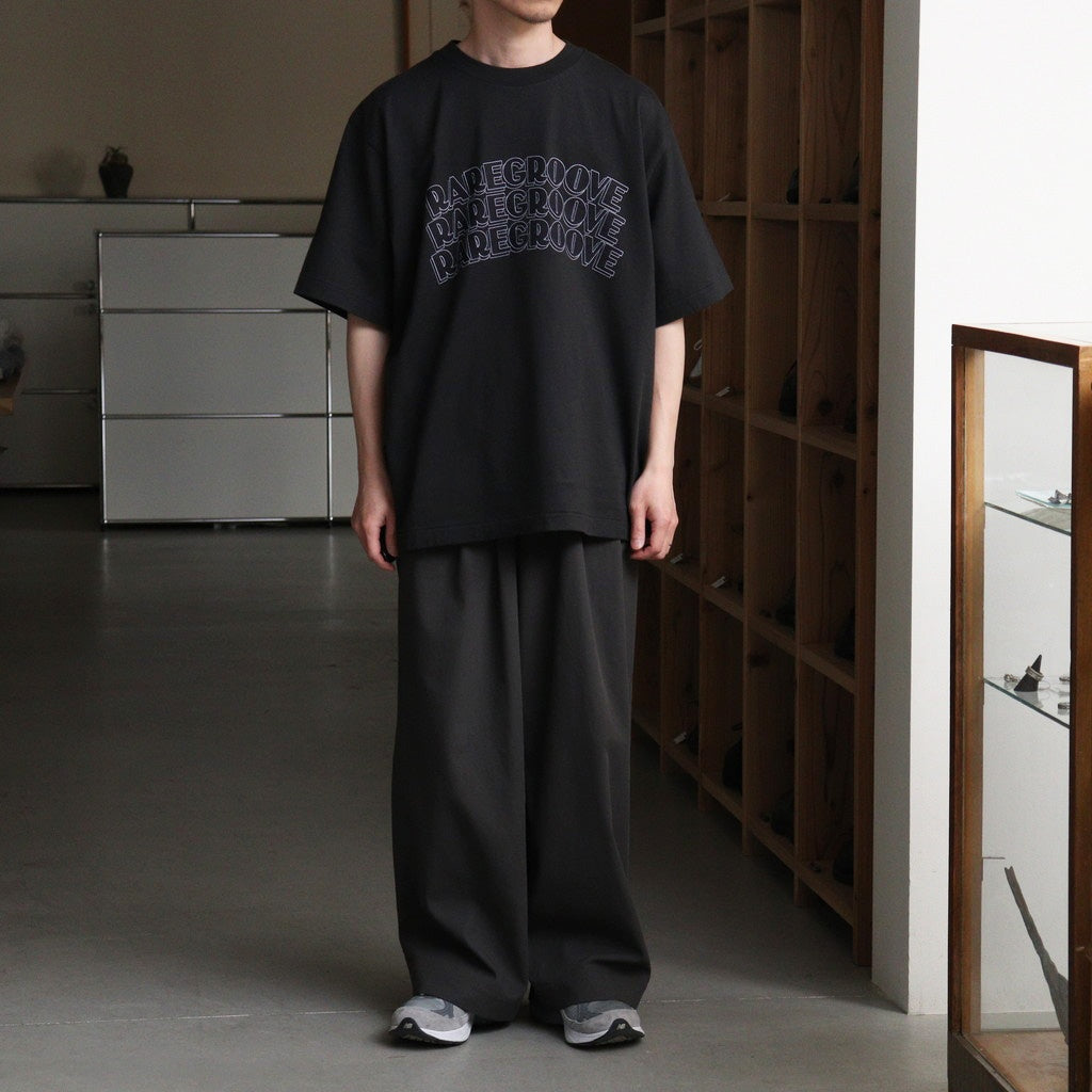 RAREGROOVE Print Tee WIDE #InkBlack×Black-PT [bROOTS25S34S26B]