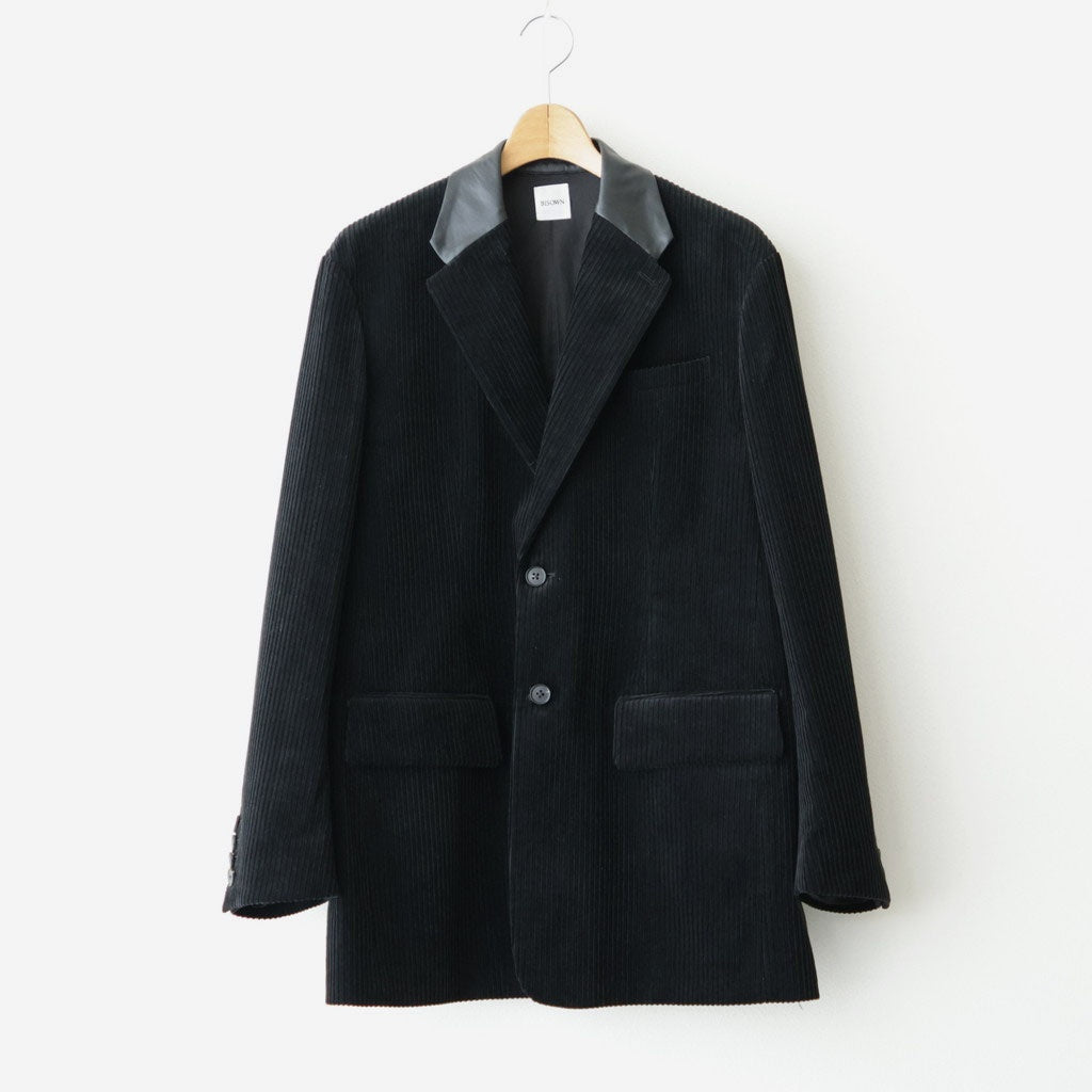 MIXED-WALE CORDUROY TAILORED JACKET #BLACK [26W-BIS-JK11]