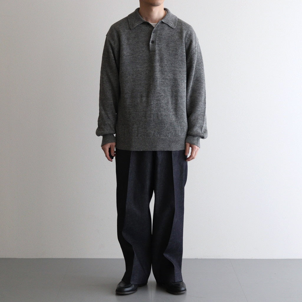 SOLIS COTTON TROUSERS - RIGID DENIM #INDIGO [HV501001]