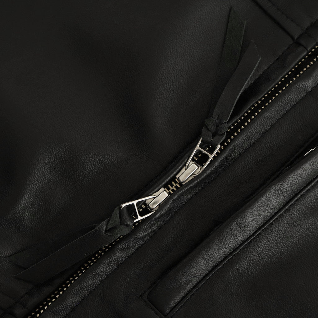 HIGH NECK BLOUSON #BLACK [SH-68-C-SHEEP-4]