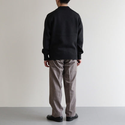 KNIT POLO #GRAPHITE [PMAS-KN04]