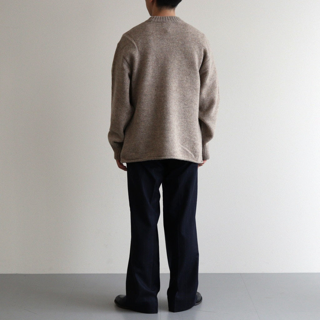 Yak felted sweat shirt #BEIGE×BEIGE [NEP-AW2301]