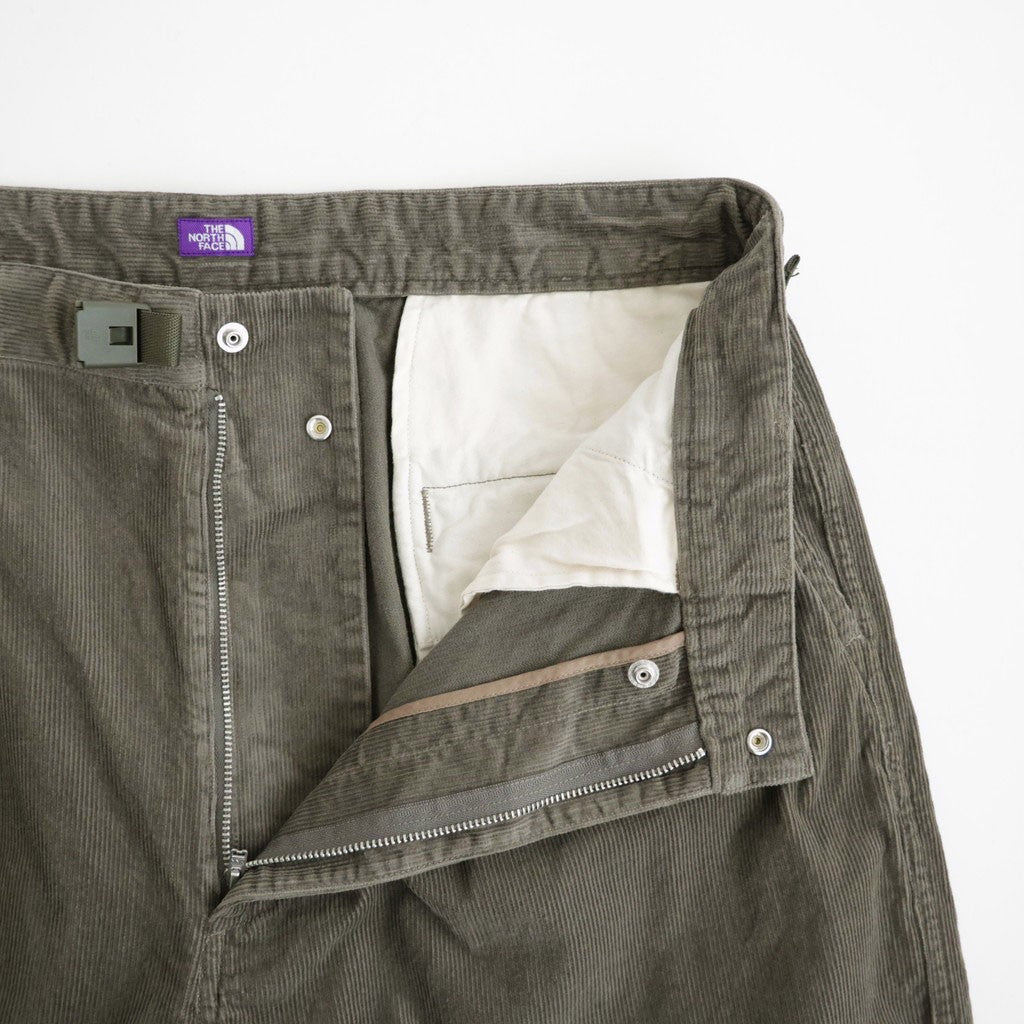 Corduroy Wide Straight Field Pants #Olive [N26FC052]