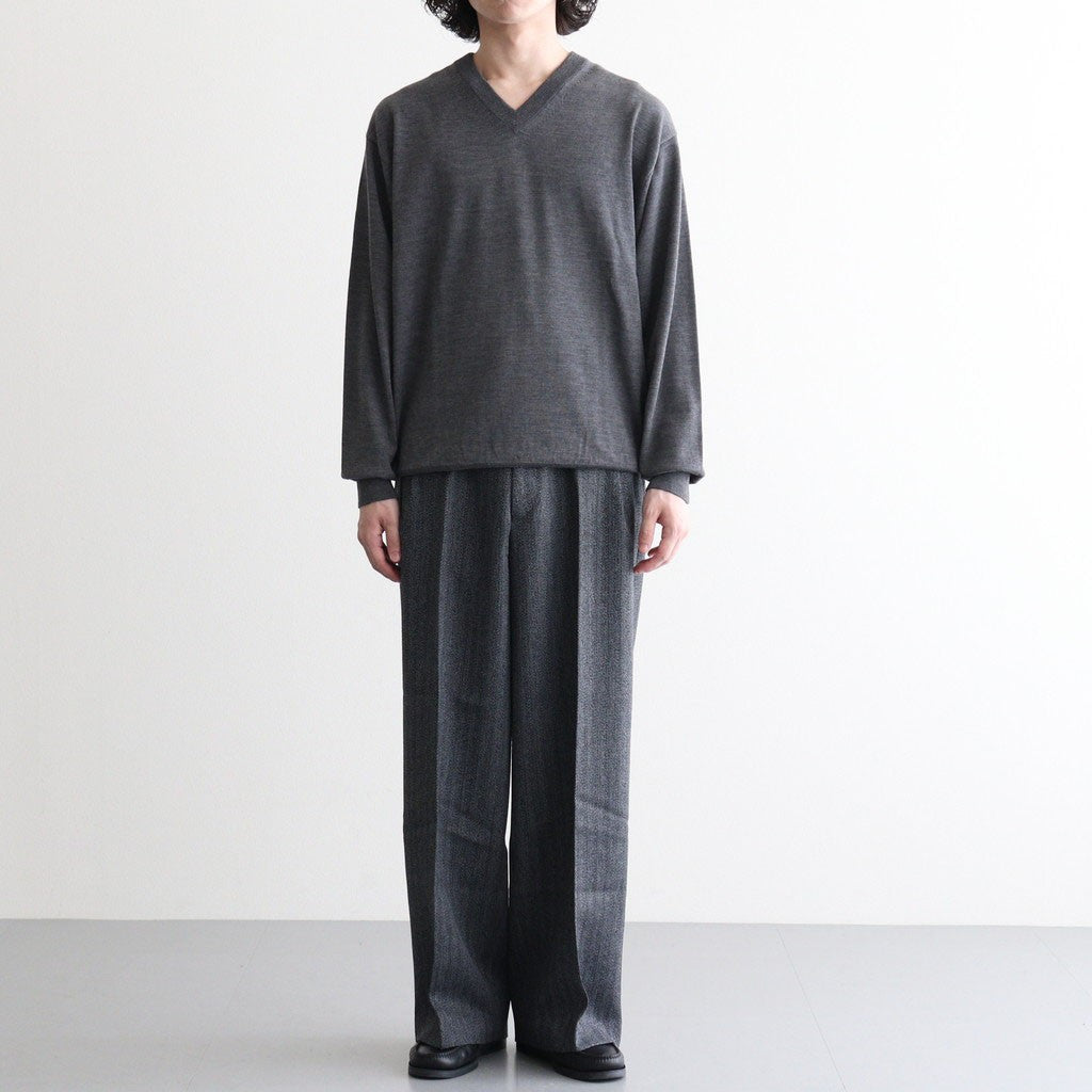 BABY WOOL V NECK #GRAY [BN-26FM-041]