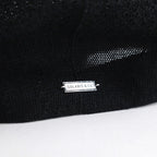 COTTON LINEN HUNTHING CAP - GENTLEMAN #BLACK [V01015]