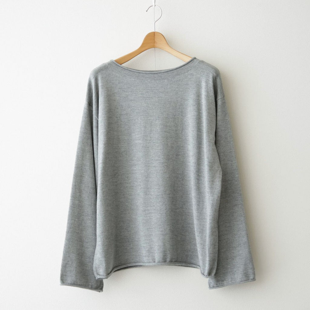Suvin Wool Basque Shirt #MIX GRAY [NEP-AW2623]