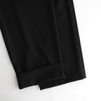 DOUBLE PLEATED EASY TROUSERS #BLACK [A26A15PT02C]
