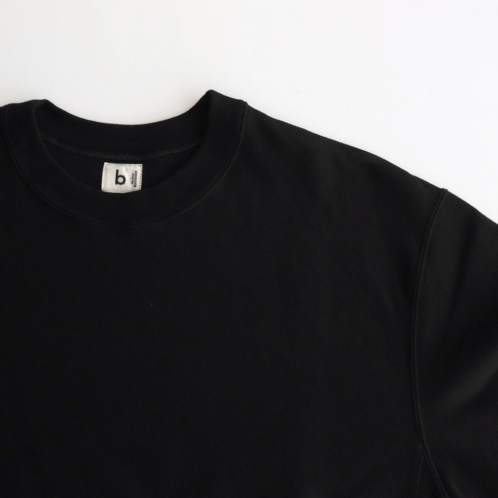 Soft&Hard Sweat Crew-Neck P/O #Black [bROOTS24F21]