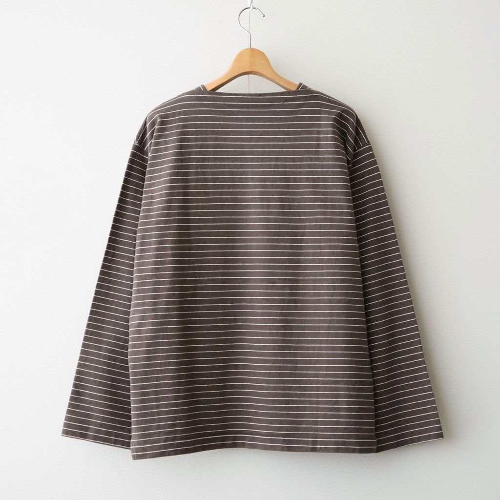 STRIPE BASQUE SHIRTS #NUTMEG [261OJ-CT18]